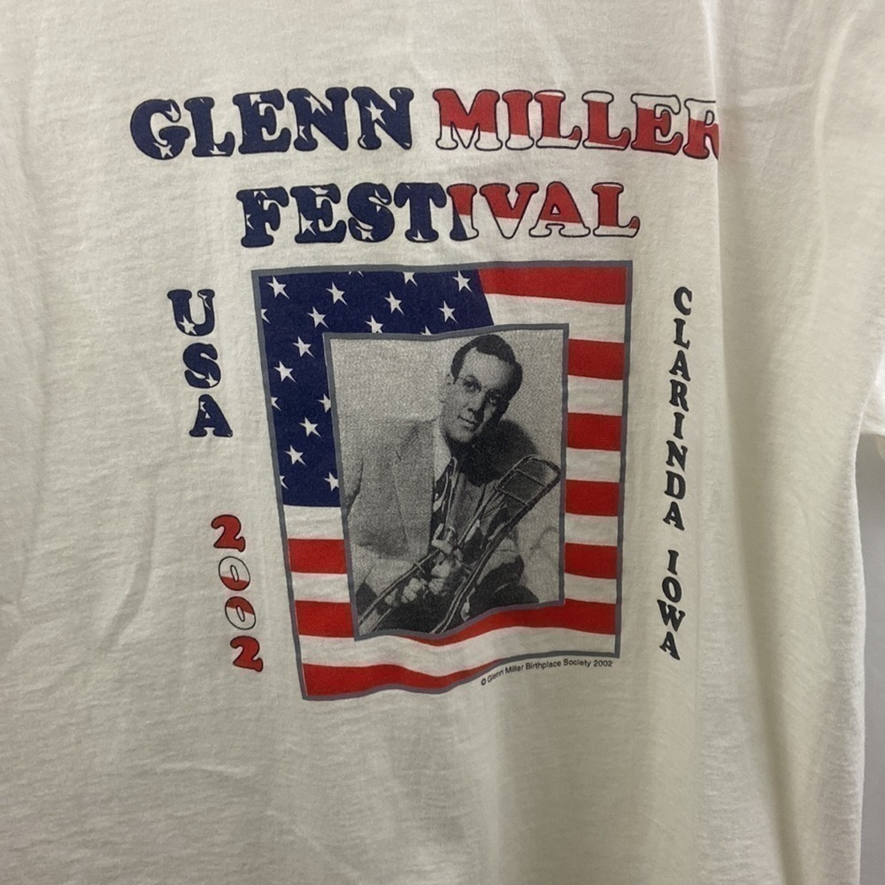 Vintage Glenn Miller Festival 2002 USA Clarinda Iowa Size Large T Shirt - Picture 2 of 7